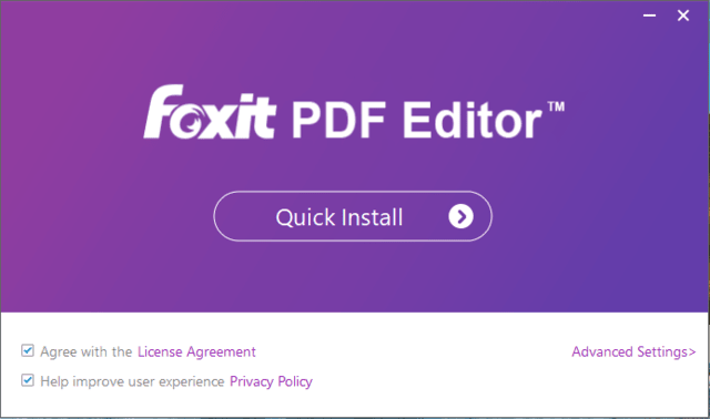 Install Foxit PDF Editor-1