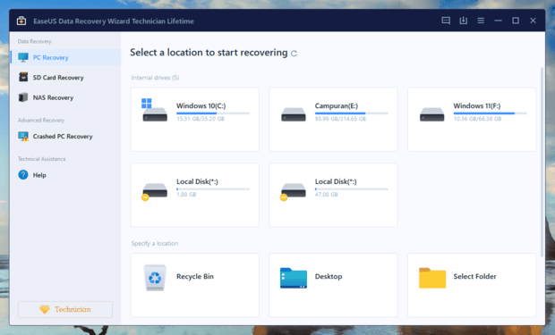 EaseUS Data Recovery