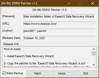 Install Data Recovery Easeus