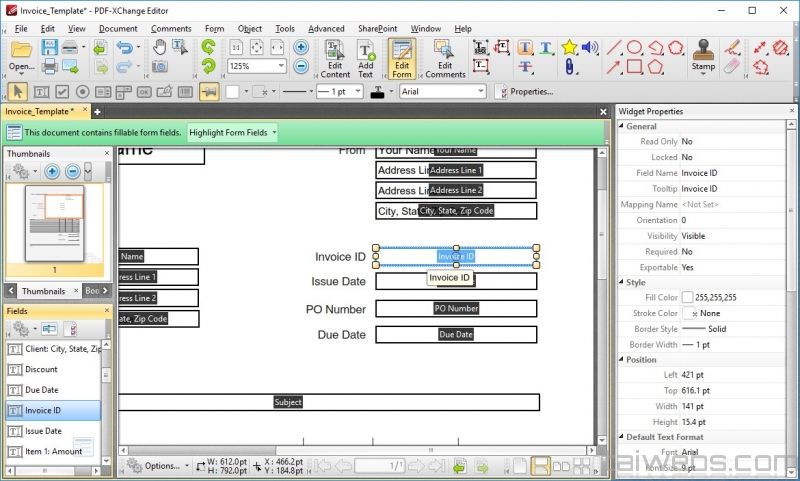 Unduh Gratis PDF-XChange Editor Plus 9