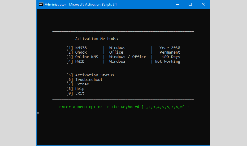 Microsoft Activation Scripts