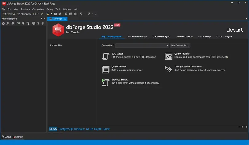 DbForge Studio for Oracle Enterprise