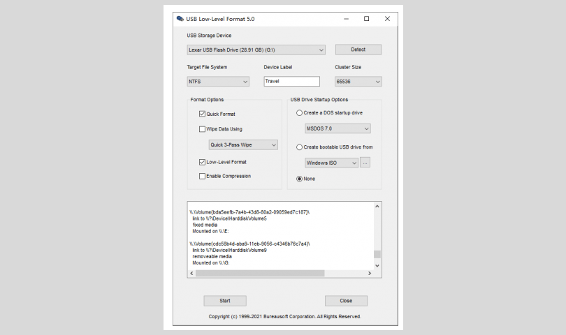 USB Low-Level Format